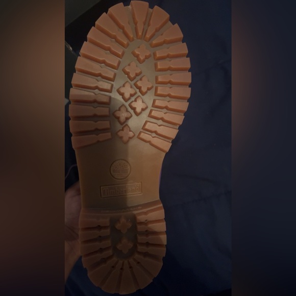 Purple Timberland Boots. European size 37. Size 4.5 US. - Picture 5 of 5